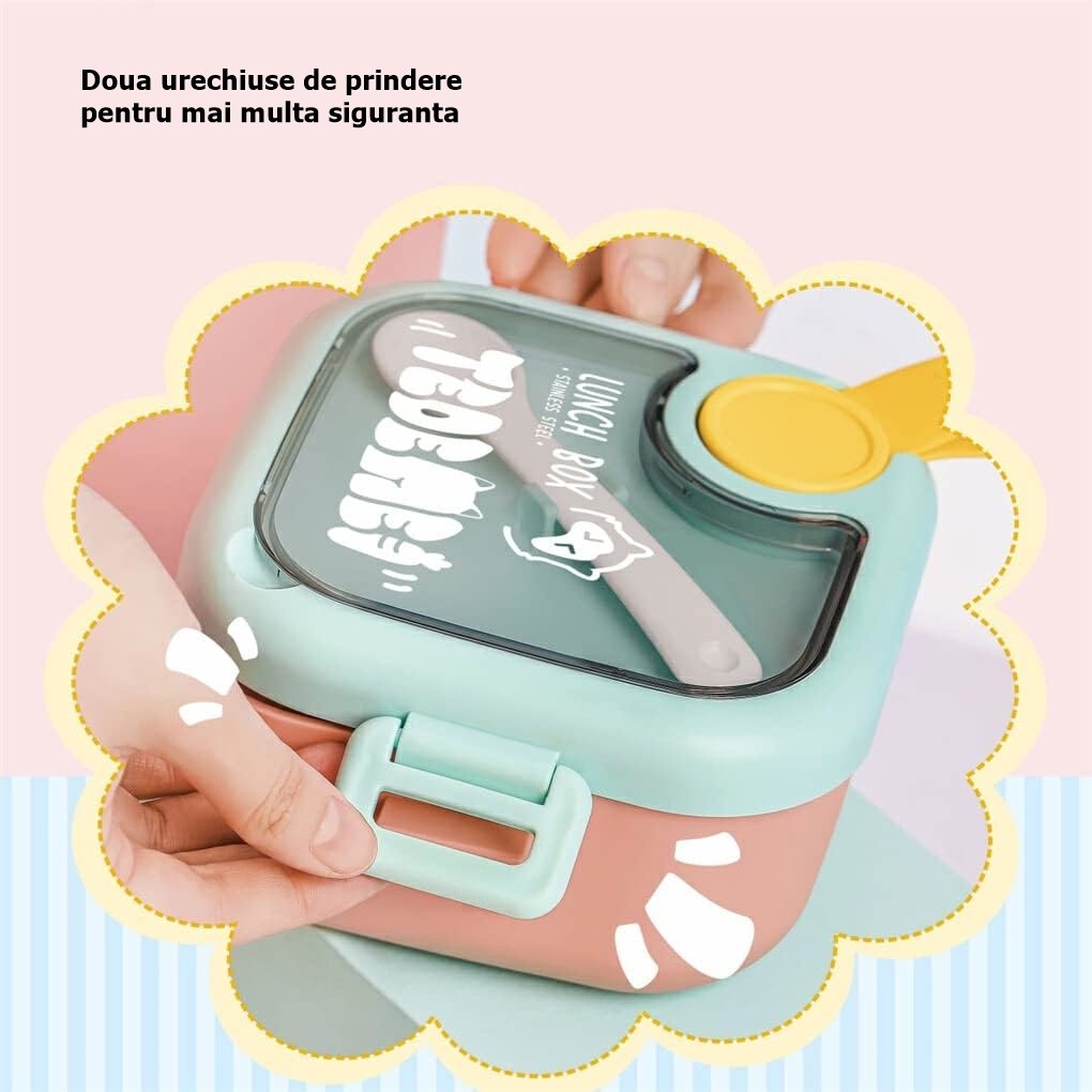 Lunch Box Copii Flippy, 750ml, 2 Boluri, Roz | infant.ro - Roz (2) [ps:8bf9319d-5a6f-4771-a121-da4fae29c0c3]