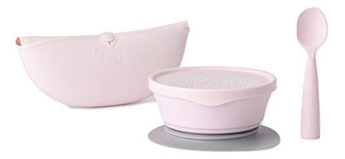 Set diversificare hrana bebelusi Miniware First Bites - Roz
