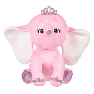 Jucărie Pluș Elefant Ciel cu Coroniță Argintie Jumbo, 32cm - Roz (2) [ps:7520766c-defc-4324-9f09-70c8ecbbc70c]