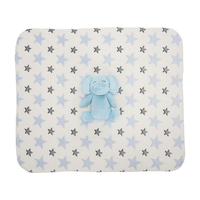 Păturică Moale cu Elefant Lorelli Nappy, Blue, 90x75 cm - Blue (2) [ps:693ba095-6e56-4c5b-9032-e1e3781f76bc]