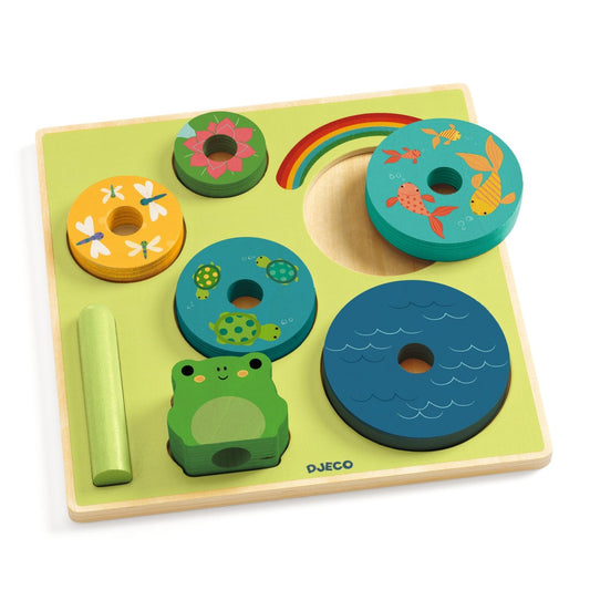 Puzzle si joc din lemn de stivuit, Djeco - Imagine 4 [ps:6a311264-91fa-49e3-9054-70c6d8ed5690]