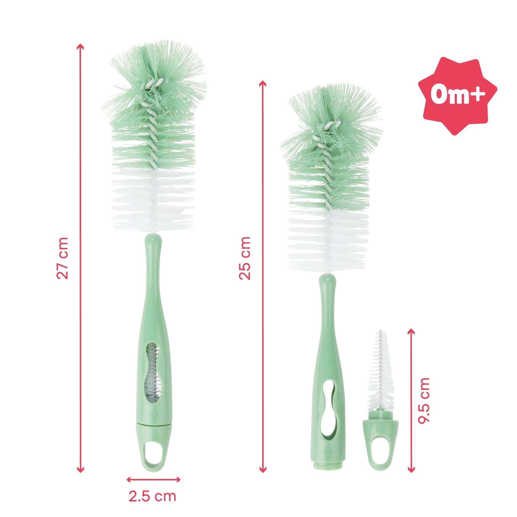 Perie Biberoane 2 in 1 Badabulle Verde - Igienizare - Verde (2) [ps:7fde88a0-b487-46a9-aad7-117840672b44]