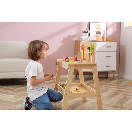 Banc de lucru natur accesorizat, Viga [ps:f88a00e9-43e1-4641-b35d-4b09214b3d04]