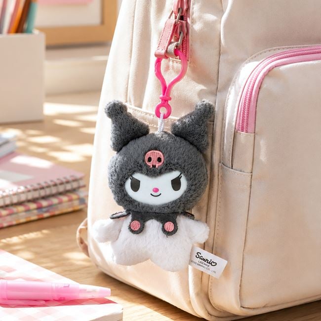 Jucărie Pluș Kuromi Gri cu Clemă 18cm - Jumbo - Default Title (2) [ps:0a8e58bb-e758-459a-8977-a0eec593f069]