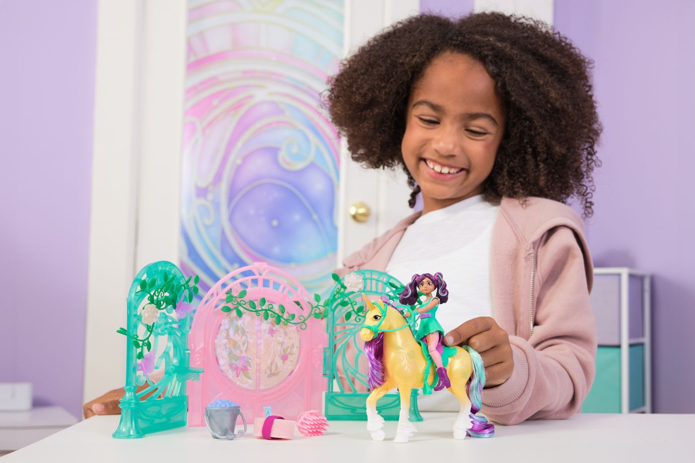 UNICORN ACADEMY SET PAPUSA AVA SI UNICORNUL LEAF CU - Imagine 3 [ps:ec56696a-dd74-4945-b55d-3874ee34a431]
