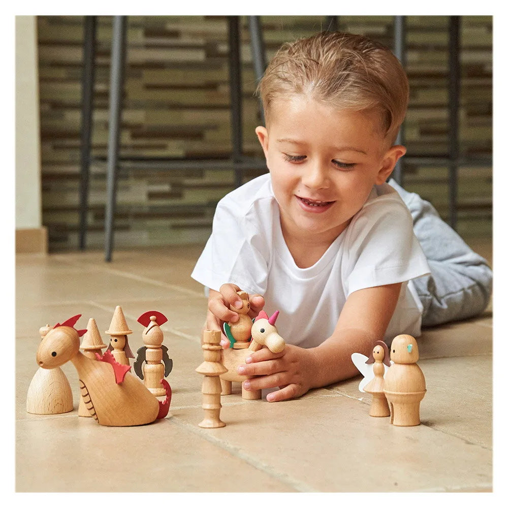 Lumea Basmelor - Set 10 Figurine din Lemn Tickit - Default Title (2) [ps:4645e129-db52-488f-a6db-3b5b049c2f82]