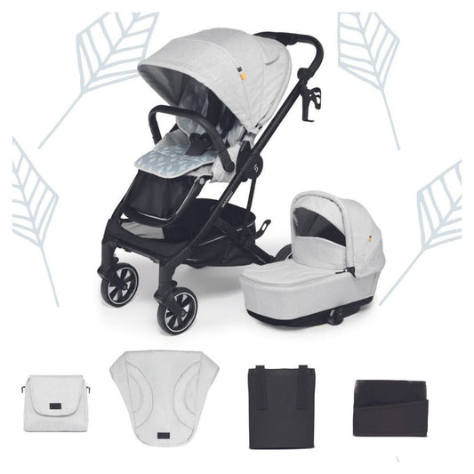 Carucior 2 in 1 Skiddou Moss Normandic Dream, Gri - Gri