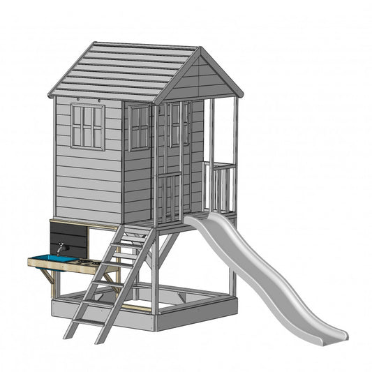 Casuta Summer Adventure House cu loc de nisip, tobogan, leagan, bucatarie (M9R_K), Wendi Toys [ps:e1e46d9a-09eb-4d7c-926a-ea485ce3b617]