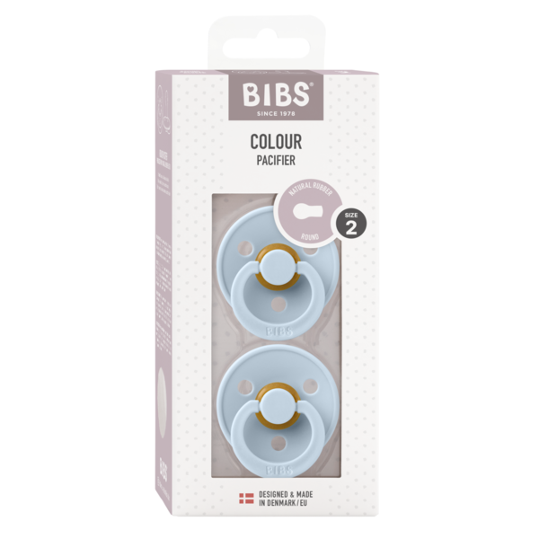 Set 2 Suzete BIBS Colour Latex, Tetina Simetrică, 0 luni - Bleu (2) [ps:57cd36ec-6685-457c-8487-97f8e0a50e7e]