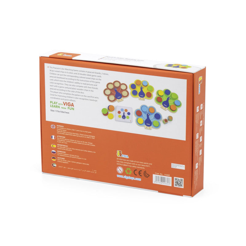 Joc de asociere a culorilor Paunul, VIGA [ps:b572bb8d-8614-4cc1-be88-36cc8cbd7f36]