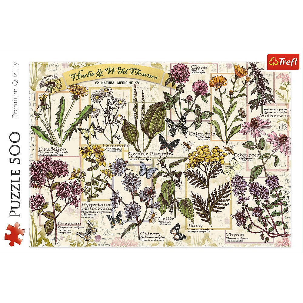PUZZLE TREFL 500 PLANTE SI FLORI SALBATICE - Default Title (2) [ps:65f142ee-19c6-4fa8-a643-308e1ac93719]