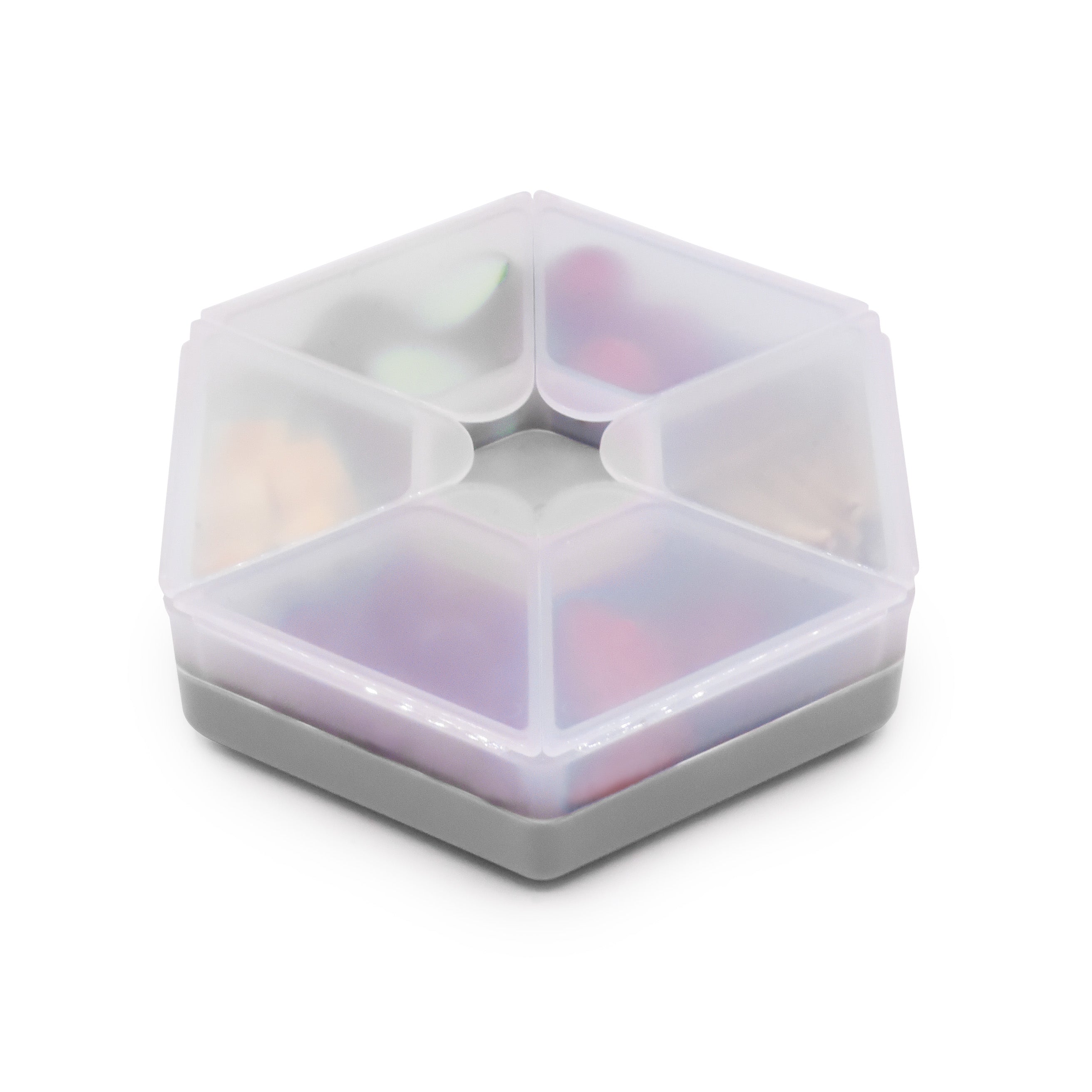 CUTIE SNACK HEXAGON SNACKLE 6 COMPARTMENTE, MELII, BLUE - Gri [ps:6612a95f-5f71-4342-8579-e6509c14596c]