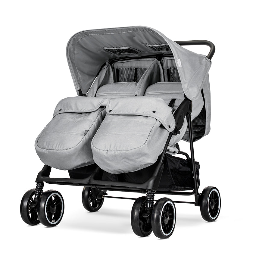 Cărucior Gemeni Lorelli Twin, Cool Grey - Reglabil - Grey (2) [ps:d79fa378-6e13-496c-9730-065985ee2576]
