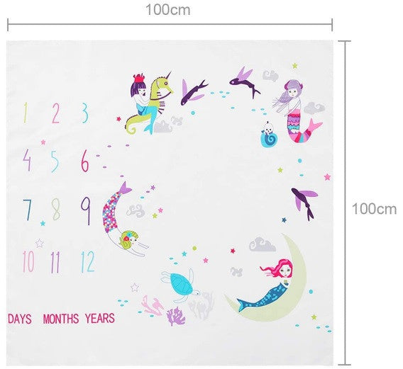 Paturica Milestone subtire pentru fotografii memorabile Sirene Drool [ps:91950673-1374-43fc-902e-aac874fa7bd2]
