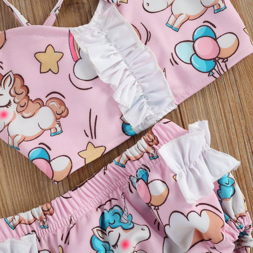 Costum de baie Unicorni din 2 piese Drool (Marime: 80) - Imagine 2