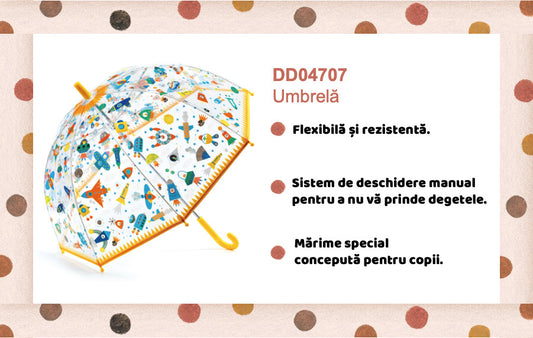 Umbrela pentru copii Nave si vehicule in zbor, Djeco - Imagine 2 [ps:07620b49-27d6-4523-b62d-eeff388f249b]