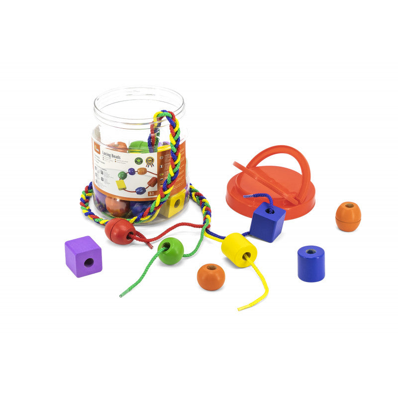 Set 30 de margele din lemn de insirat, Viga [ps:81db9eed-8827-4118-b5f9-2c1cf9fde346]