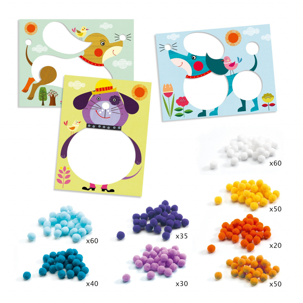 Atelier creativ Catelusi pufosi, Djeco - Imagine 3 [ps:ecf725d3-5862-4868-a94e-20c2f61ef503]