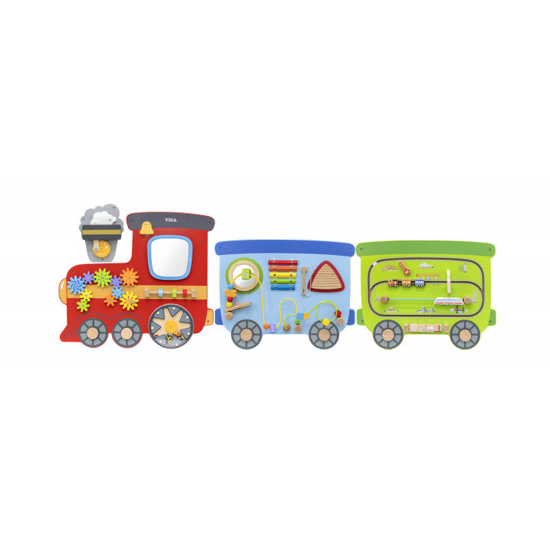 Jucarie de perete cu activitati - Tren, Viga [ps:df96e7ed-055f-47d2-a15b-0c2faca520ce]
