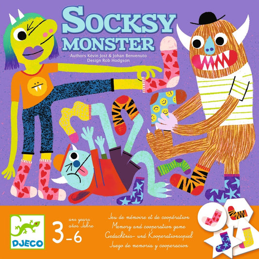 Joc de cooperare Socksy Monster, Djeco - Imagine 2