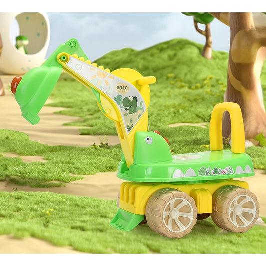 Excavator Copii Flippy, 1-3 Ani, Muzică și Lumini, Galben - Verde (2) [ps:efc0f716-2ede-4d3a-91ea-0814725e37c8]