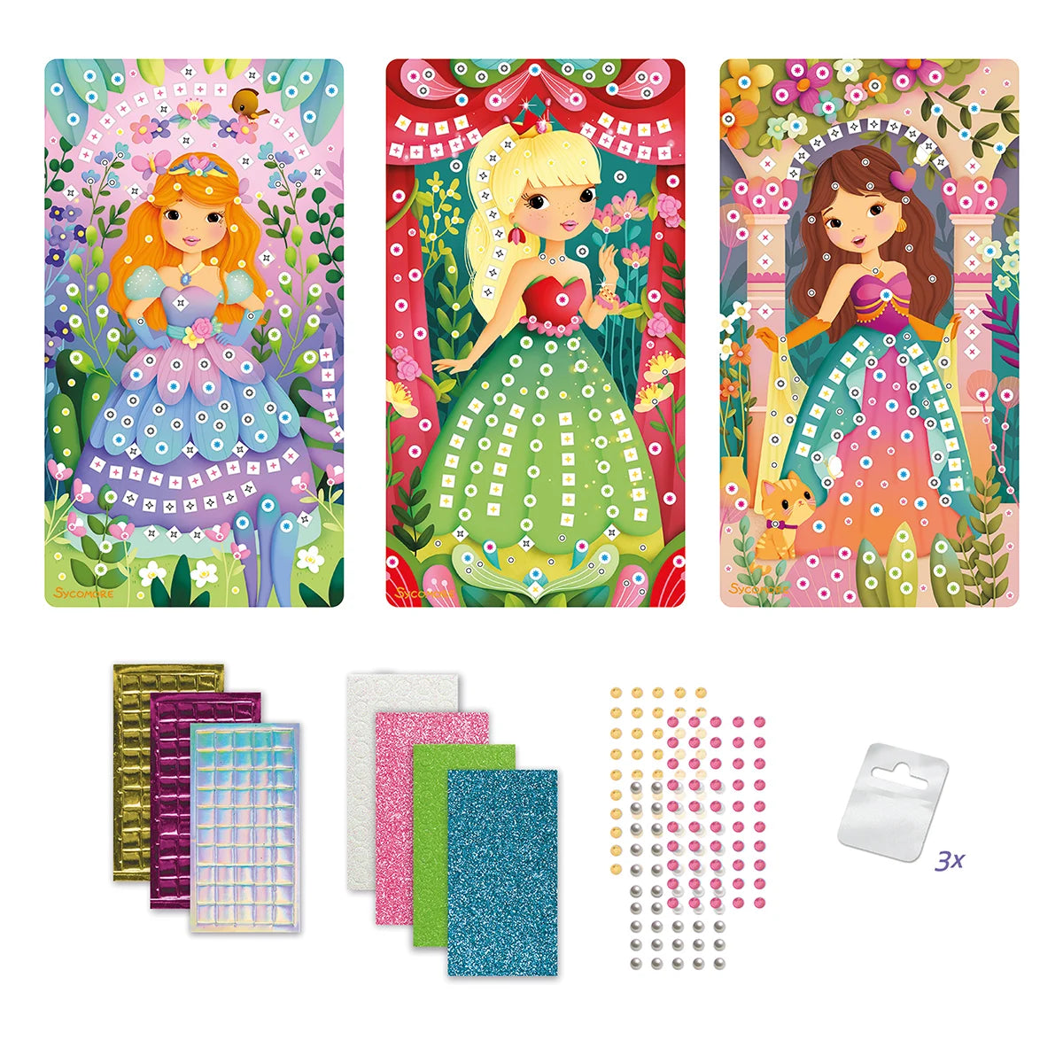 Set Creativ Mozaic Prințese, 500 piese - Sycomore - Default Title (2) [ps:9dcc33a0-2407-4661-bea1-5075a546ce9a]