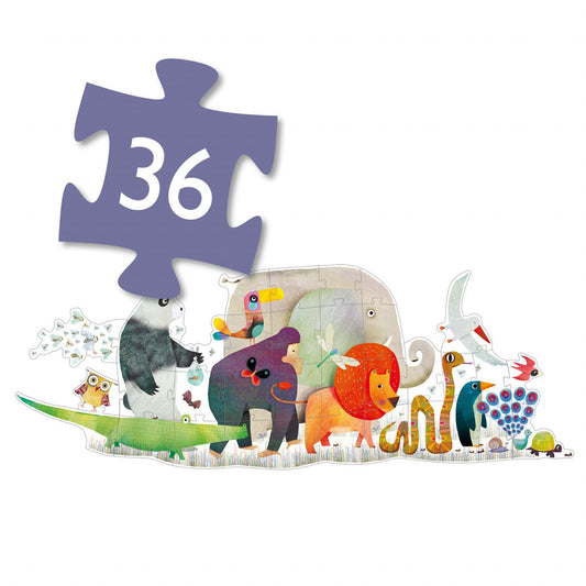 Puzzle gigant Parada animalelor, Djeco - Imagine 5 [ps:34a5891d-df14-4d3e-a5e9-6cc279466a13]
