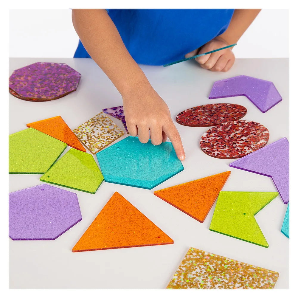 Glitter Shapes Forme Colorate cu Sclipici, 21 buc. - Tickit - Default Title (2) [ps:0cc77741-6056-461d-86b1-de4118f4a5cd]