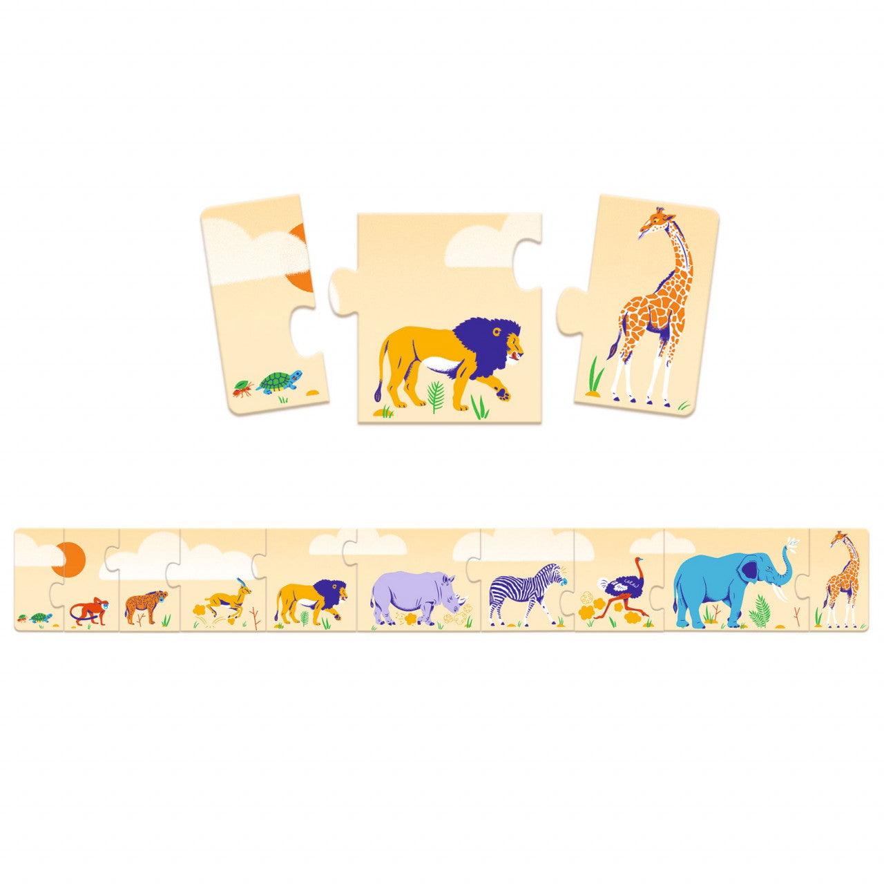 Puzzle din lemn De la mic la mare, Djeco - Imagine 2 [ps:e608f4bd-a43c-4e40-a98c-73d277458376]