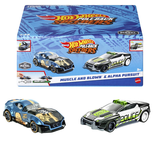 HOT WHEELS SET 2 MASINUTE METALICE PULL BACK MUSCLE AND - Imagine 5 [ps:0a6d2f21-7820-40bb-ad94-390c53cbe713]