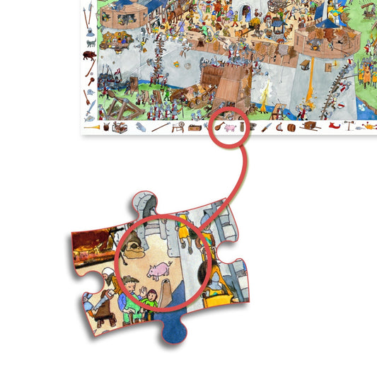 Puzzle observatie Fortareata, Djeco - Imagine 4 [ps:d2f8dd46-8359-4046-a2ba-9d8562cd6ea4]