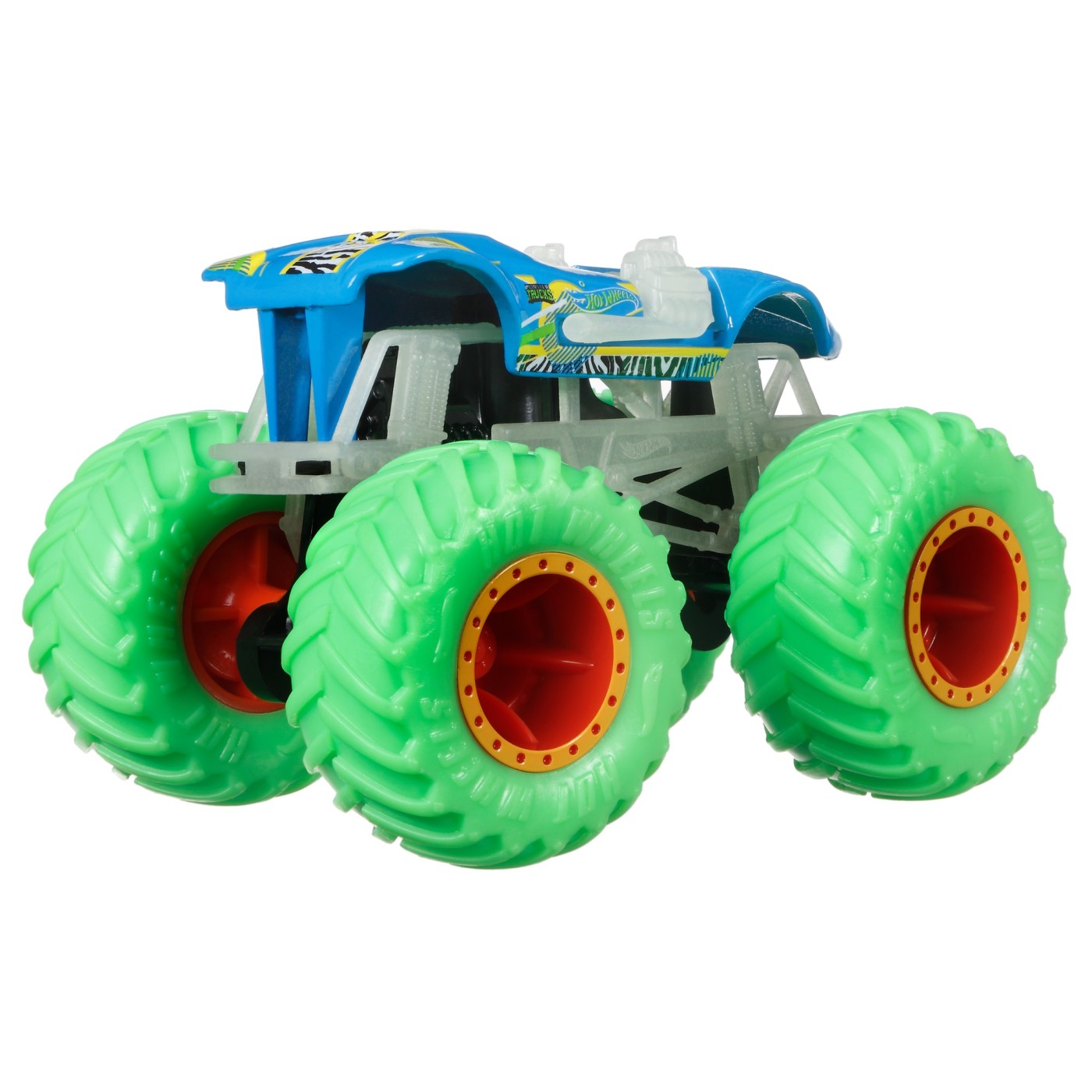 HOT WHEELS MONSTER TRUCK GLOW IN THE DARK MASINUTA TWIN MILL SCARA 1:64 [ps:bfd2303f-4690-4e94-82a8-d511582e7421]