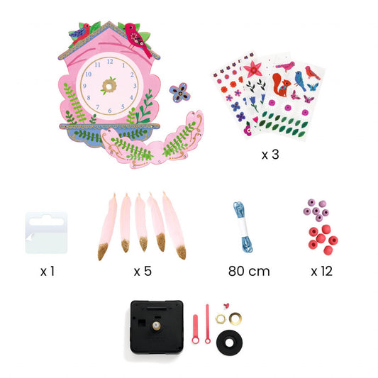 Joc creativ DIY Ceas de perete, Djeco - Imagine 4 [ps:bd103055-9aa0-461d-a257-5d101ee2e83f]