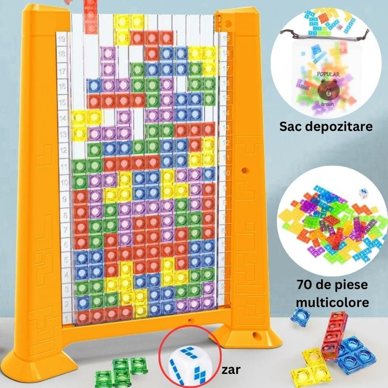 Joc Inteligență Tetris Tangram Flippy, 70 Piese, Montessori - Galben (2) [ps:0f46d1e9-627c-4ab9-875b-63a7074e40b0]