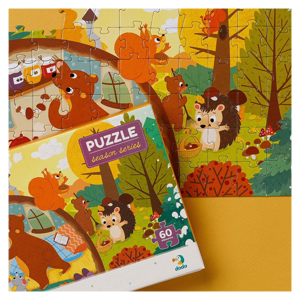 Puzzle 60 piese Recolta de Toamna - Dodo Toys - Default Title (2) [ps:04483d07-0aca-4f46-9f63-03bbf31365a0]