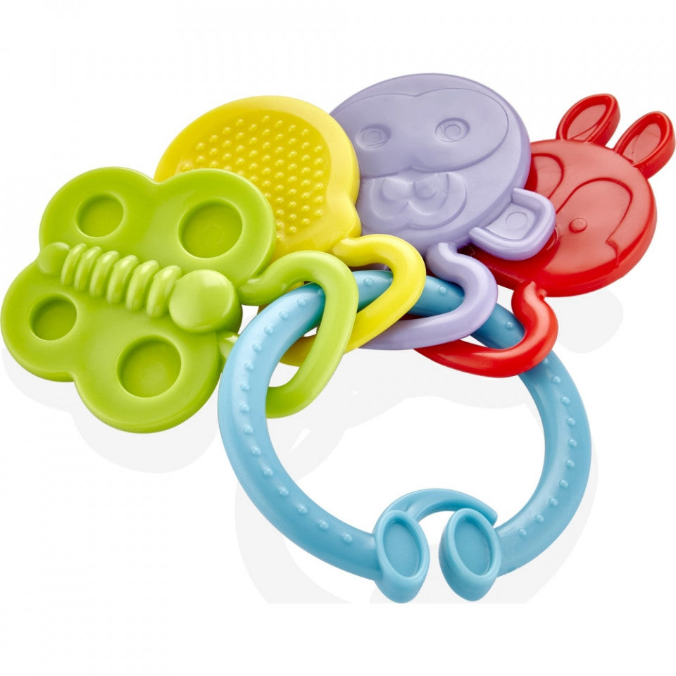 Jucarie dentitie Rattle Teether BabyJem (Culoare: Verde) - Verde