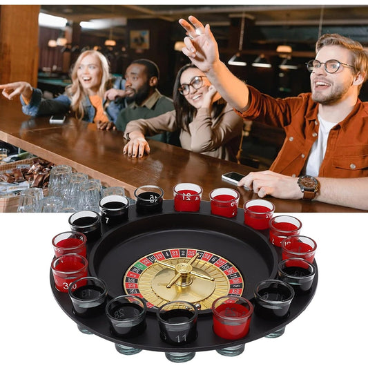 Ruleta cu Pahare de Shot Flippy, 30 cm, Rosu/Negru - Rosu/Negru (2) [ps:d75d7761-819b-4437-8bd3-e2c0933cbbf2]
