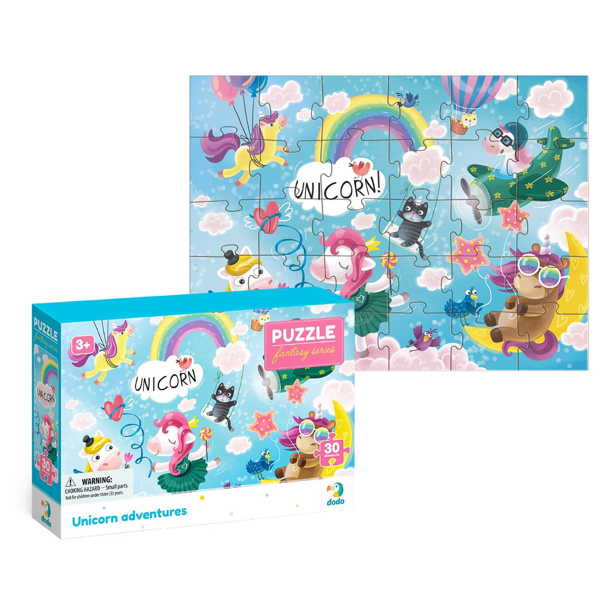 Puzzle Aventurile Unicornilor 30 piese - Dodo Toys - Default Title (2) [ps:8fdb2f18-77d2-47ea-be42-35c9282da155]