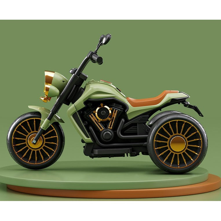 Motocicletă Electrică Flippy, Verde, cu Bluetooth și Lumini - Verde (2) [ps:04b12afc-bd20-4487-a858-9a5fa6082d04]