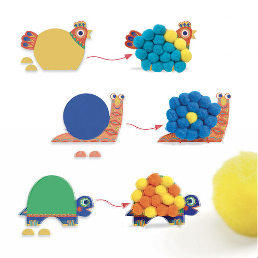 Atelier creativ Animale pufoase,Djeco - Imagine 3 [ps:cfdee5be-87c5-449e-9c62-a6f732b7671d]