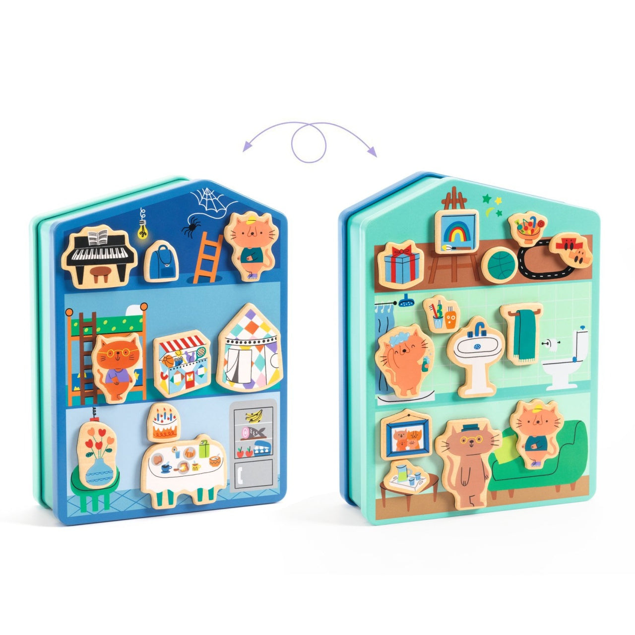 Joc cu magneti InZeHouse, Djeco - Imagine 2 [ps:2f4a3001-331e-45c6-aedb-e2699d122bef]