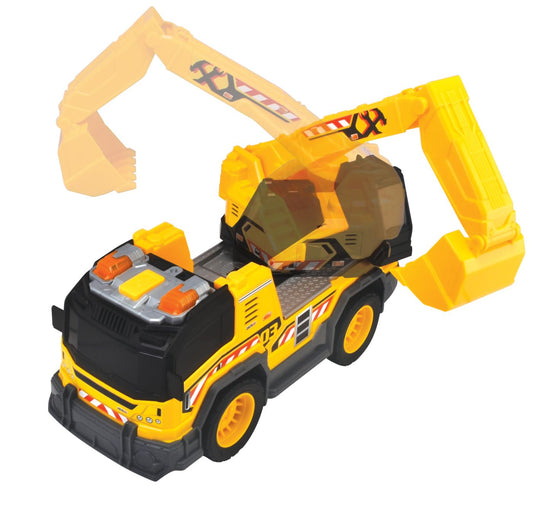 DICKIE CAMION CU EXCAVATOR CU SUNETE SI LUMINI 30CM Simba - Imagine 6 [ps:ff554c17-cba3-4f33-83ba-9a341c404ddd]