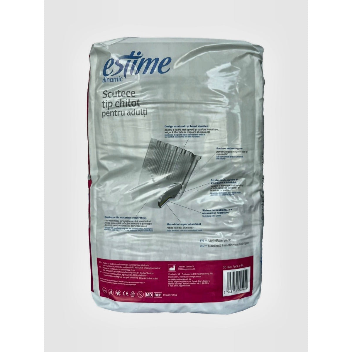 ESTIME Dinamic, scutece pentru adulti, L, 30 buc - Imagine 2