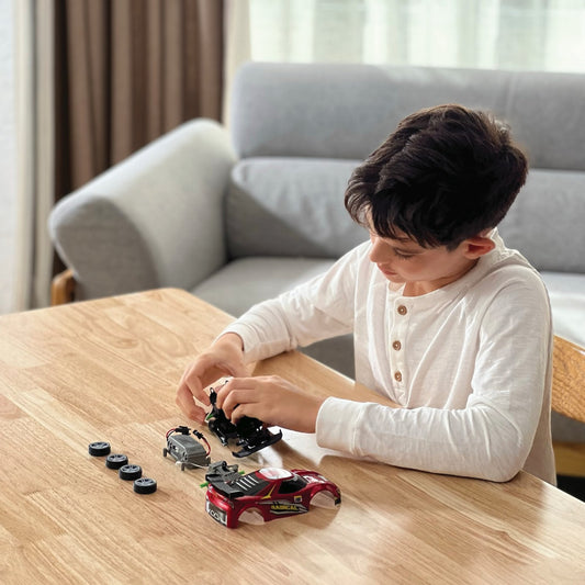 SILVERLIT EXOST BUILD 2 DRIVE MASINUTA RC ROSIE - Albastru [ps:2a8d21a6-6960-43f8-b7b2-f00906c363a3]