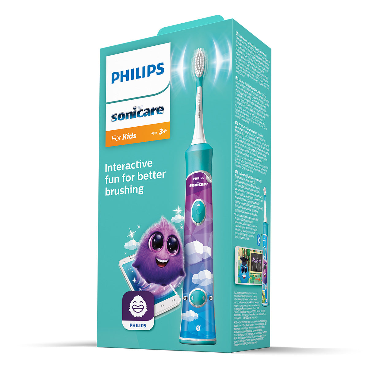 PHILIPS HX6322/04N Sonicare, periuta de dinti electrica, pentru copii, 7 ani +, alb-albastru [ps:804327a0-b4e8-40f0-8348-51b483f9b5f1]
