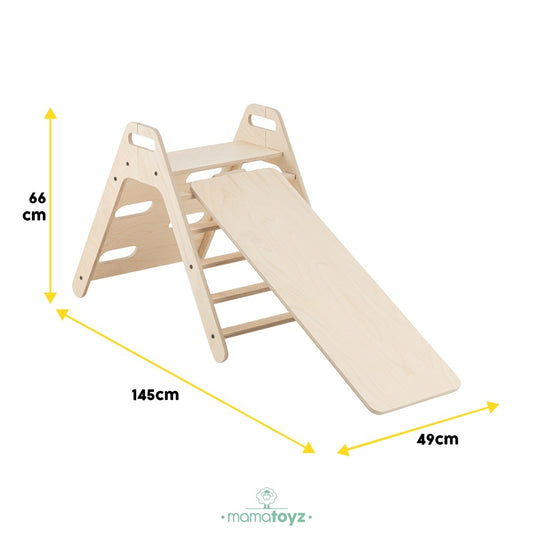 Set de cățărat Montessori cu tobogan Pikko, MamaToyz - Imagine 6 [ps:bd9d1a41-b807-46dd-9e73-0e4ae7397301]