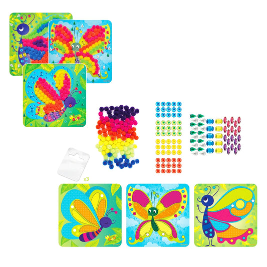 Set Creativ cu Pompoane Fluturi Sycomore - Jucărie Creativă - Default Title (2) [ps:45f03494-03b0-4f92-9737-728b9afce52a]