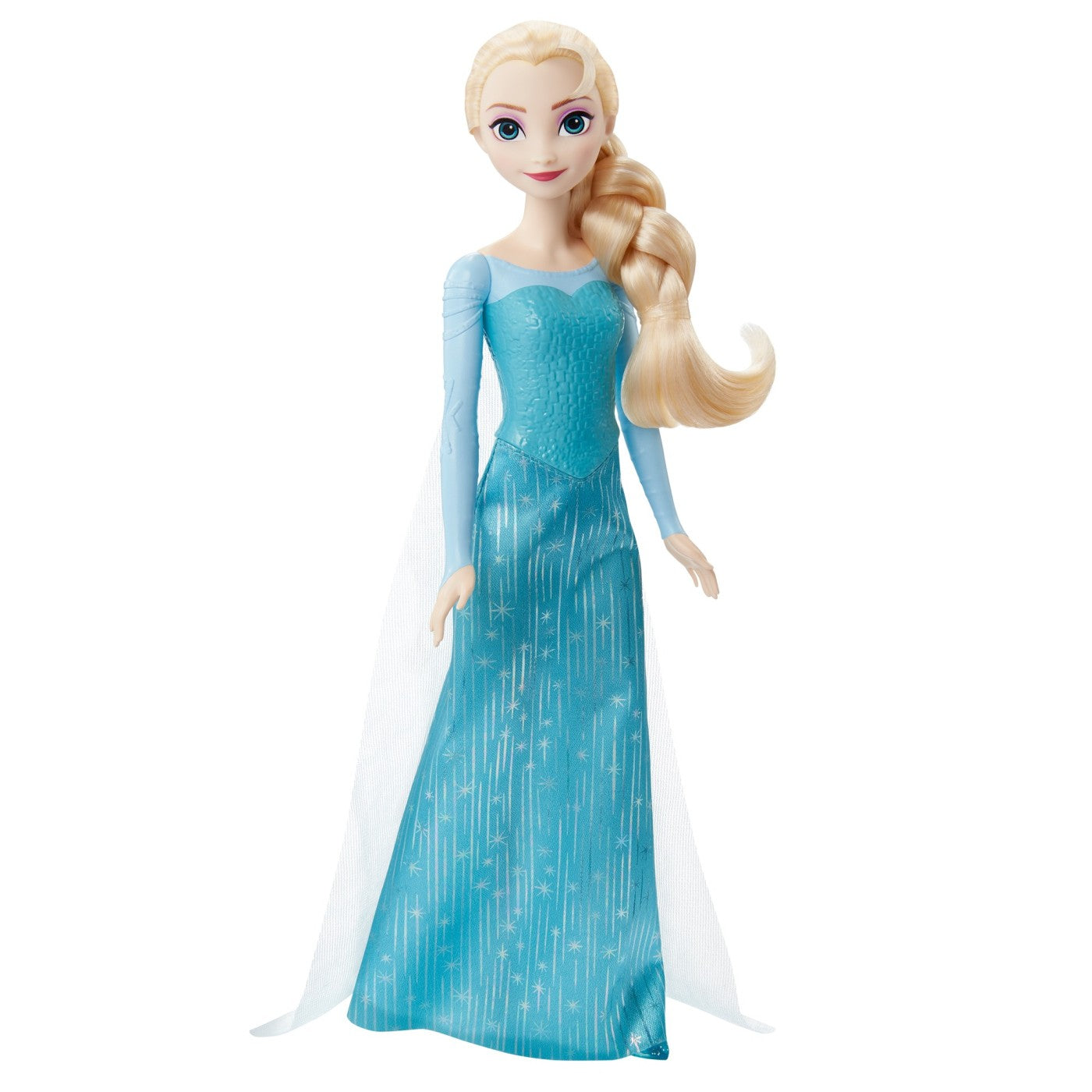 PAPUSA DISNEY FROZEN ELSA CU ROCHIE ALBASTRA Mattel - Albastru