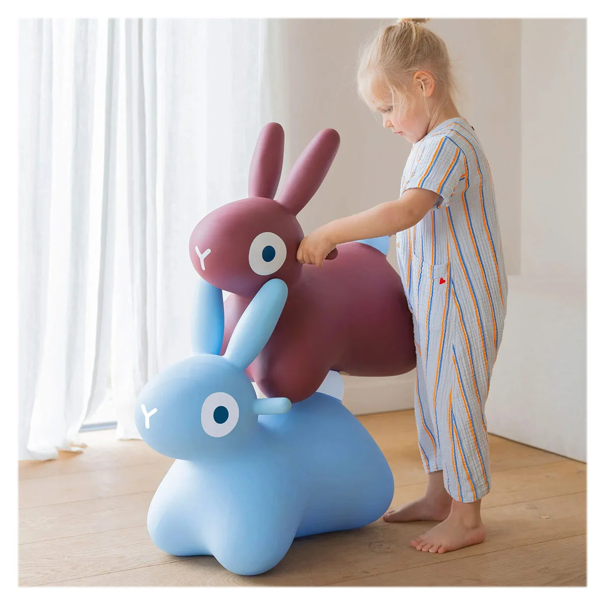 Hoppi Bunny Iepuraș Gonflabil Săltăreț Gri Quut - Albastru (2) [ps:ee707049-5b17-45d2-b243-fc9f6d7193f9]