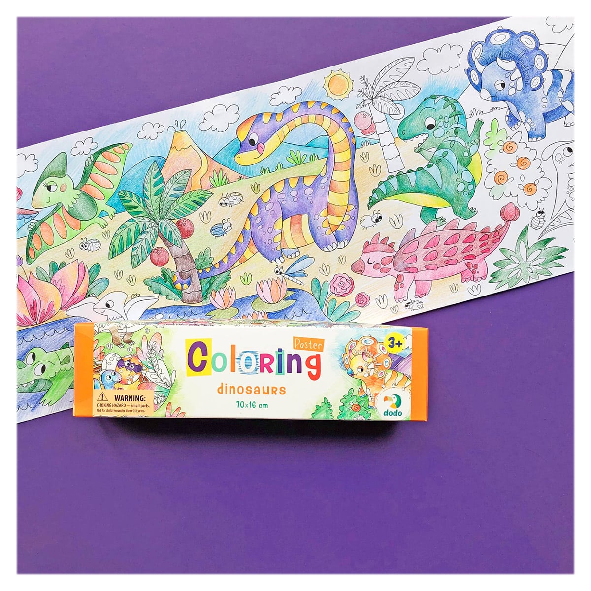 Poster de Colorat Dinozauri Dodo Toys, 70 x 16 cm - Default Title (2) [ps:94313f39-efb6-4953-9a8c-cf1b41d6bfdc]